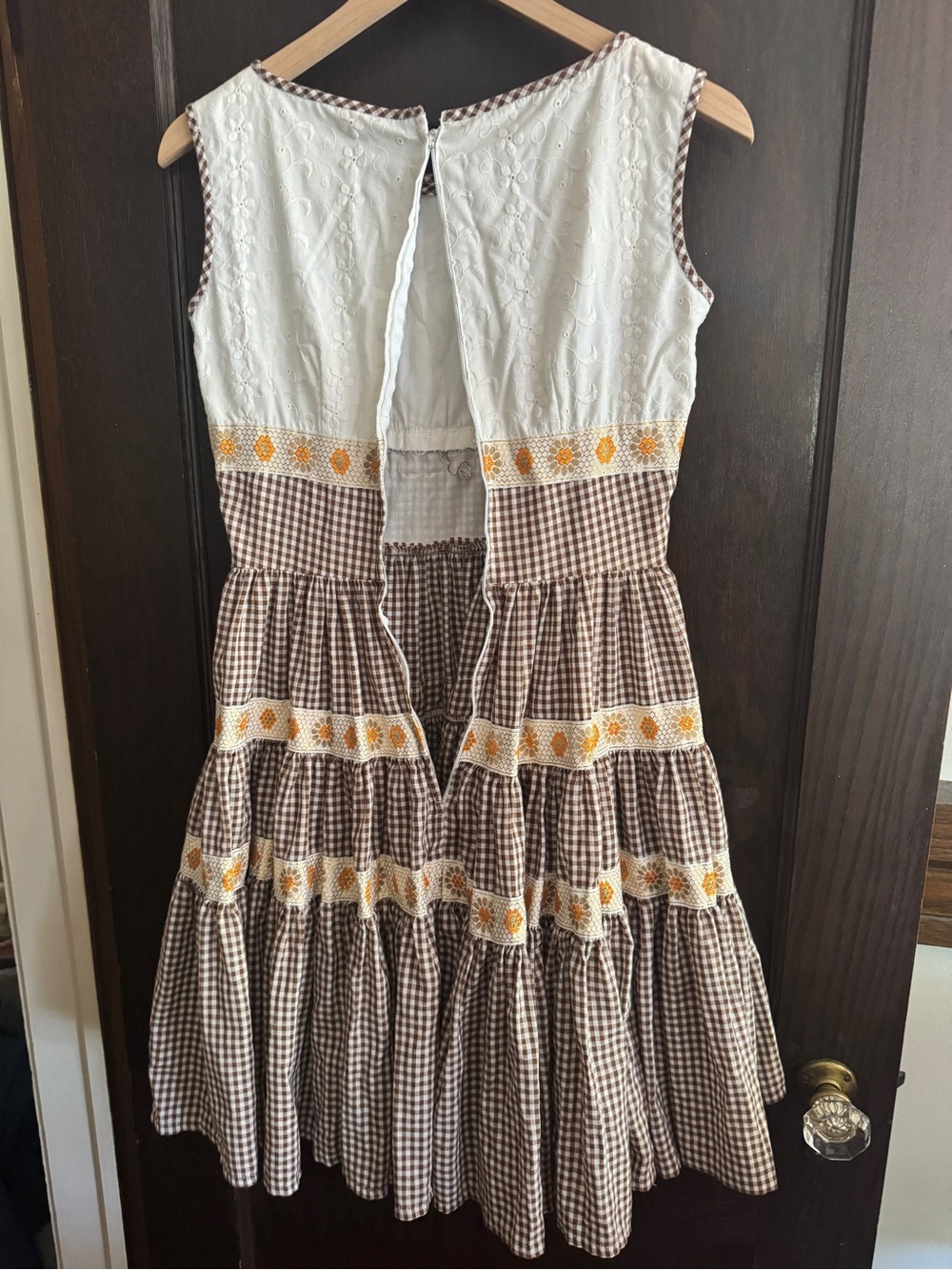 Vintage Women’s Square Dance Dress *Zipper Broken - Picture 5 of 10